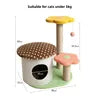 Eco Friendly Christmas Tall 4-Level Cat Condo Multiple Entry Points Hidden Caves Sisal Covered Posts Plush Padded Resting Areas