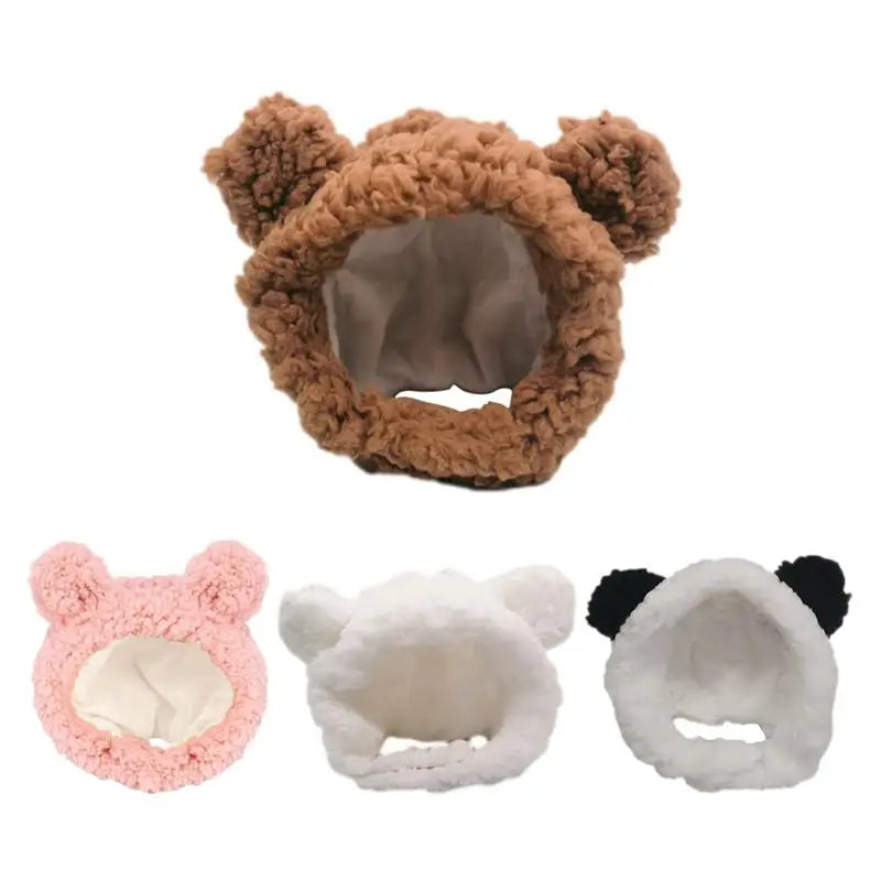 Pet Headwear Bear Hat Cat Costume Bear Hat Breathable Small Kitten Costume Pet Hat Headwear Hat For Pets Puppies Cats