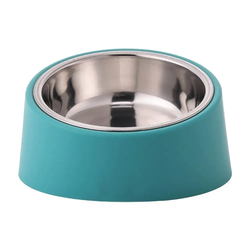 Anti Rollover Dog Feeder New Anti Overturning Large Capacity Neck Protection Bowl Durable Stainless Steel Cat Bowl