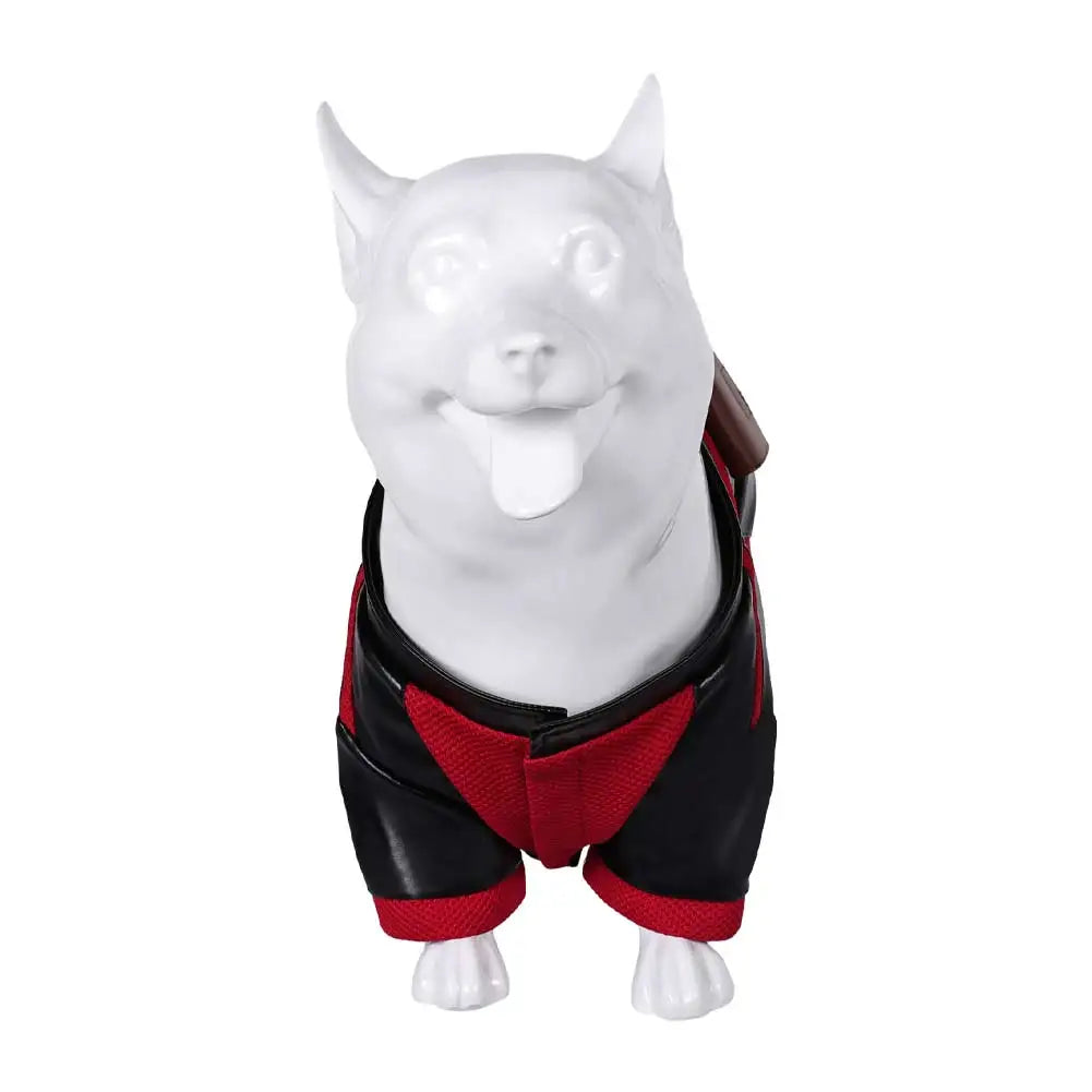 Pet Dogpool Costume Dead Cosplay Pool Dog Clothes Disguise for Small Large Dog Petsuit Belt Outfits Halloween Carnival Suit