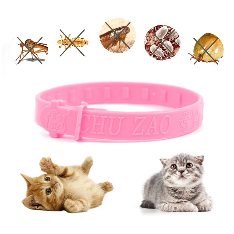 Pet Flea and Tick Collar for Cats Flea Tick Prevention Collar Anti-mosquito & Insect Repellent Puppy Cat Supplies