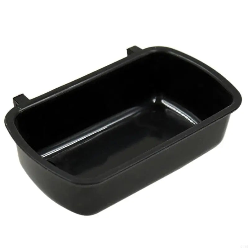 Q5WD Plastic Cage Hook Cup Bowl Rectangle Plastic for Bird Hamster Parrot Dogs