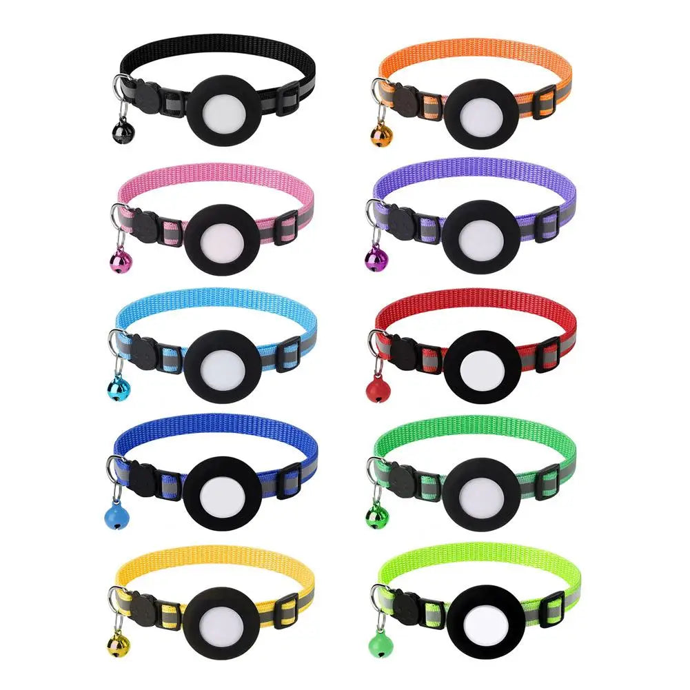 Silicone Anti-Lost Pet Cat Collar For The Apple Airtag Protective Wearable Tracker Anti Lost Positioning Tracker Collar 2024