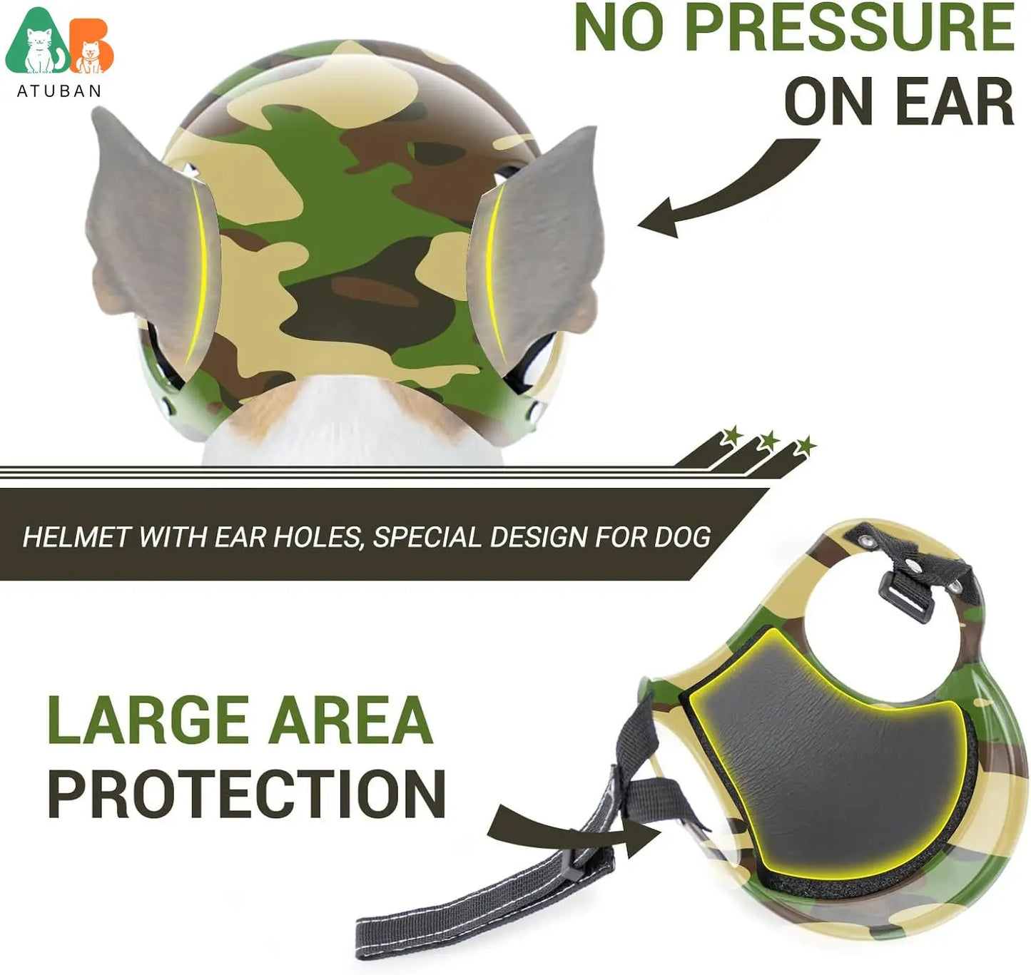 Dog Helmet for Small Dog Bicycle Helmet for Dog with Ear Hole,Dog Motorcycle Helmet Pet Hat for Outdoor Riding Driving Puppy Cap