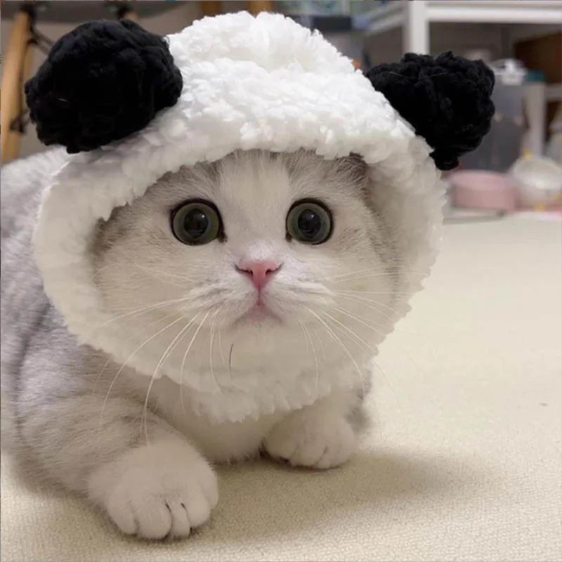 Pet Headwear Bear Hat Cat Costume Bear Hat Breathable Small Kitten Costume Pet Hat Headwear Hat For Pets Puppies Cats