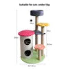 Eco Friendly Christmas Tall 4-Level Cat Condo Multiple Entry Points Hidden Caves Sisal Covered Posts Plush Padded Resting Areas