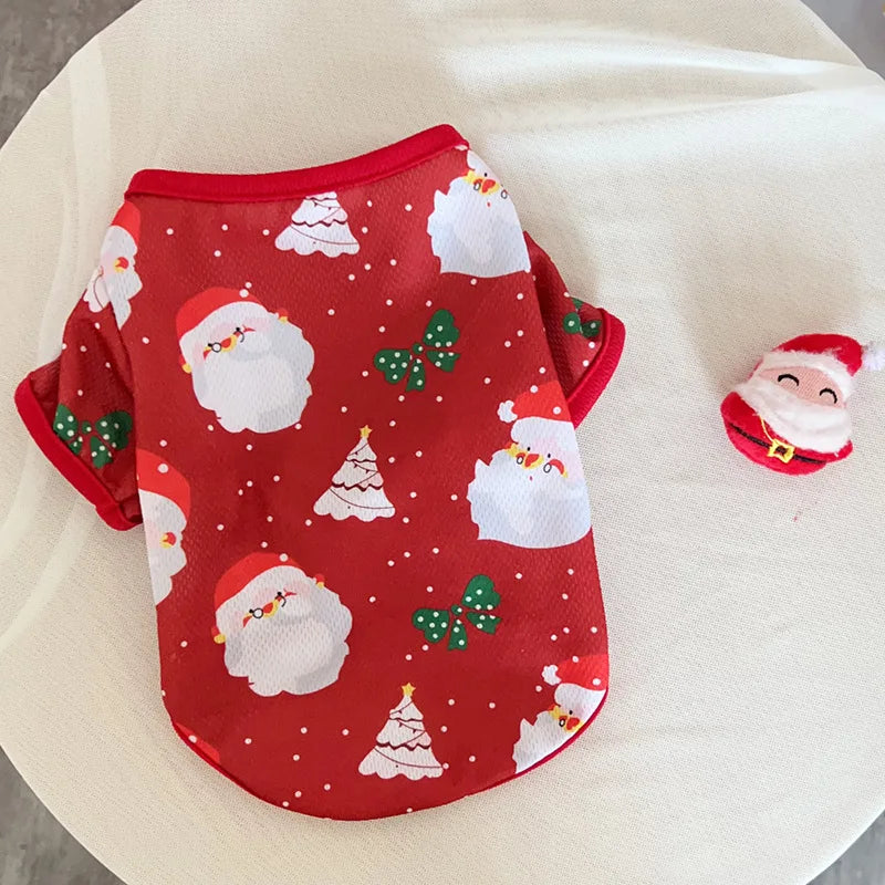 Christmas Dog Sweater CartoonPrint Teddy Bear Pet Hoodie –Cute Cat Puppy Knitted Jumper WarmXmas Costume Outfit Wholesale