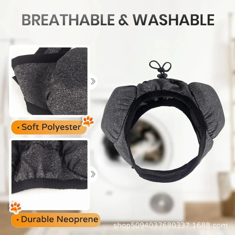 Quiet Dog Ear Muffs Noise Protection Pet Ear Covers Adjustable Calming Headwear For Grooming Bath Anxiety Relief Small Dogs