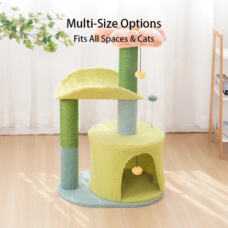 High Quality Cat Tree Tower Reliable Pet Toys Encouraging Healthy Exercise Durable Sisal Material Cute Style Carton Packing