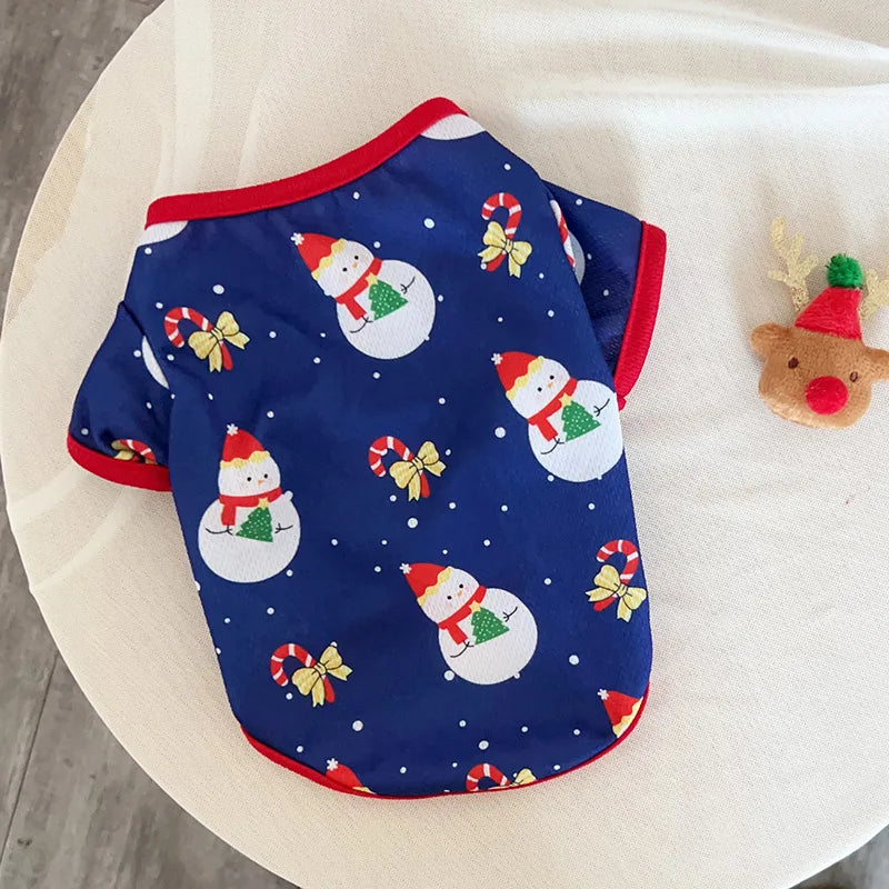 Christmas Dog Sweater CartoonPrint Teddy Bear Pet Hoodie –Cute Cat Puppy Knitted Jumper WarmXmas Costume Outfit Wholesale
