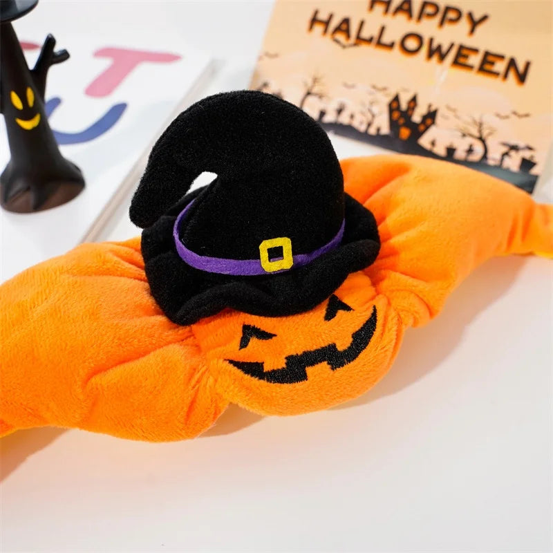 Christmas Pumpkin Pet Hat Plush Warm Cosplay Costume Accessory Cute Woven Headdress for Kitten Puppy Cats And Dogs
