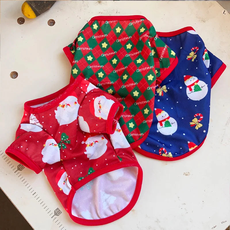 Christmas Dog Sweater CartoonPrint Teddy Bear Pet Hoodie –Cute Cat Puppy Knitted Jumper WarmXmas Costume Outfit Wholesale