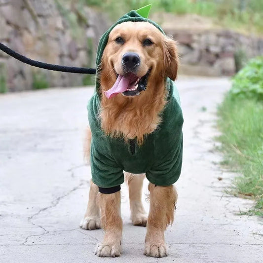 Large Dog Clothes Funny Dinosaur Tiger Winter Fleece Clothes Clothing Winter Warm Medium and Large Dogs Autumn Winter Pet Items