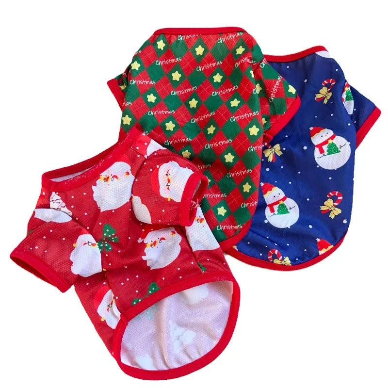 Christmas Dog Sweater CartoonPrint Teddy Bear Pet Hoodie –Cute Cat Puppy Knitted Jumper WarmXmas Costume Outfit Wholesale