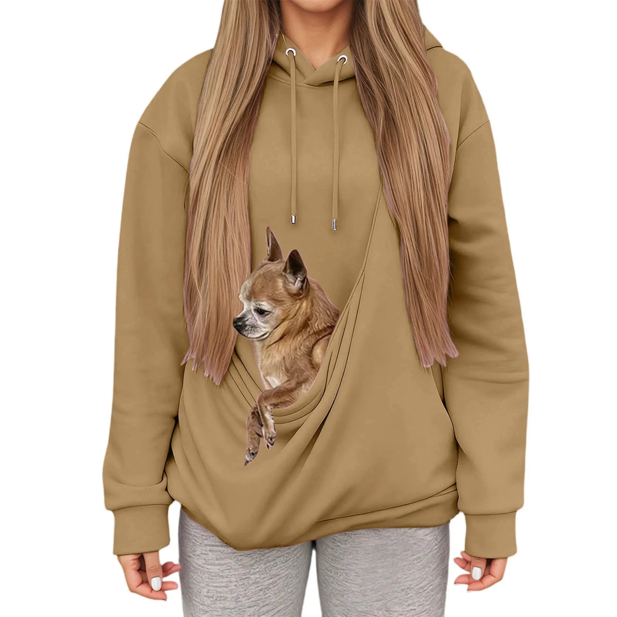 Women'S Hoodie Pet Bag Sports Shirt Pet Cat And Dog Pocket Holder Top  Woman Clothing Tops For Woman Ropa De Invierno Mujer