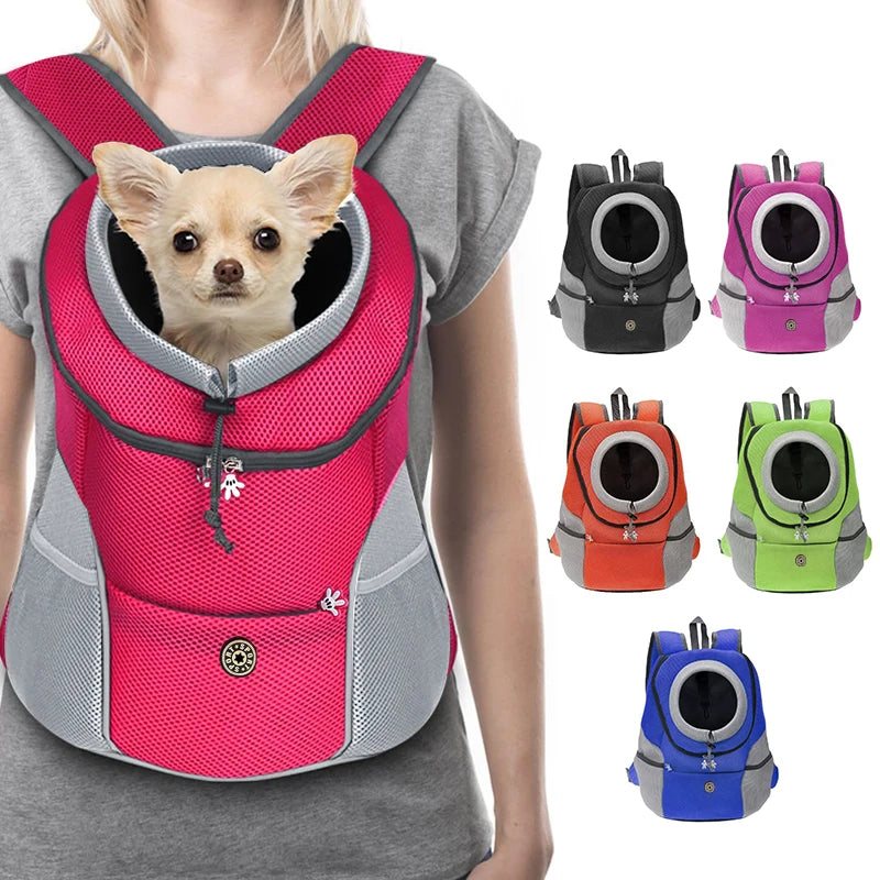 Pet Dog Carrier Bag Carrier For Dogs Backpack Out Double Shoulder Portable Travel Backpack Outdoor Pet Carrier Bag Travel Set