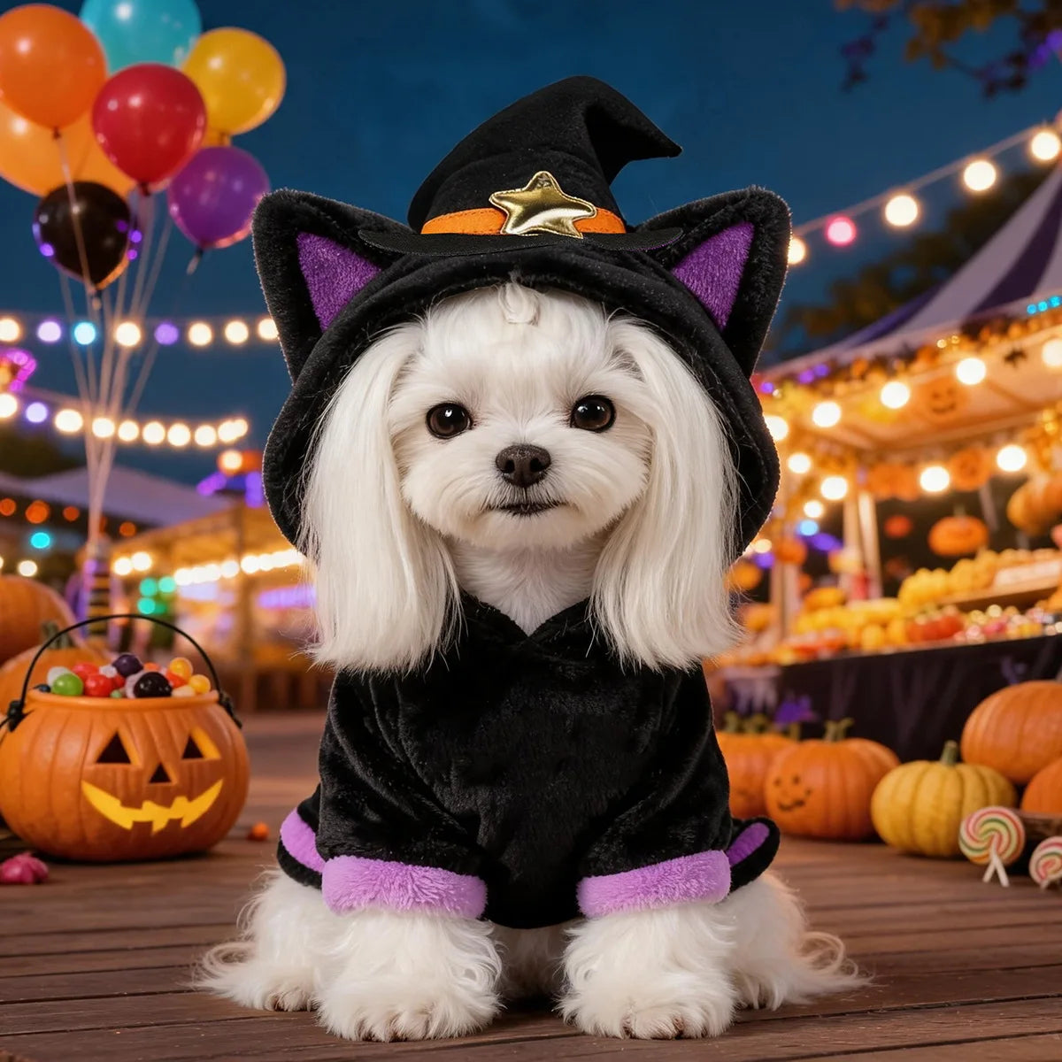 Halloween Pet Hoodie Fleece Dog Sweater Pumpkin Skeleton Cat Costume Warm Plush Coat for Small Medium Dogs Cats Puppy Winter