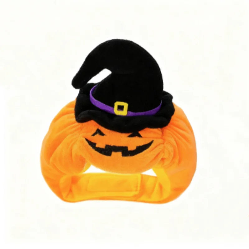 Christmas Pumpkin Pet Hat Plush Warm Cosplay Costume Accessory Cute Woven Headdress for Kitten Puppy Cats And Dogs