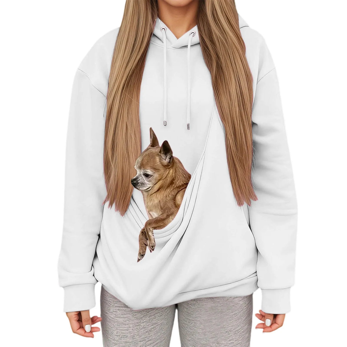 Women'S Hoodie Pet Bag Sports Shirt Pet Cat And Dog Pocket Holder Top  Woman Clothing Tops For Woman Ropa De Invierno Mujer